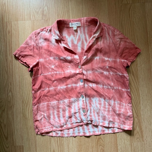 Cloth & Stone X Anthropologie Tie Dye Button
Front T-Shirt Size XS - Picture 3 of 6